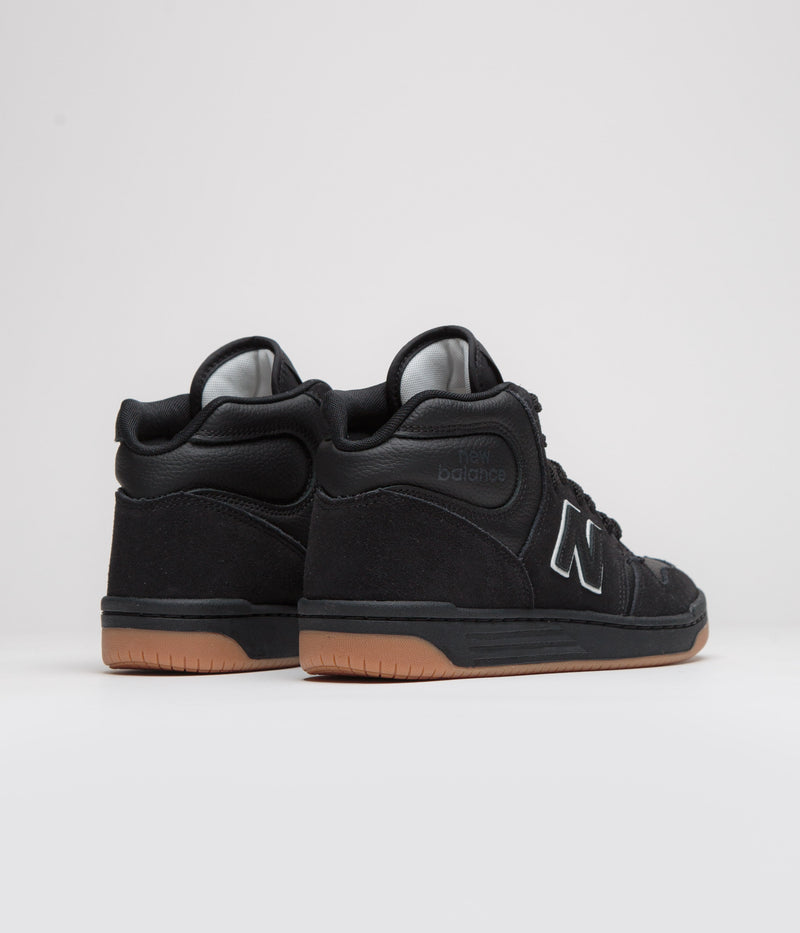 New Balance Numeric 480 Hi Shoes in Black and Gum