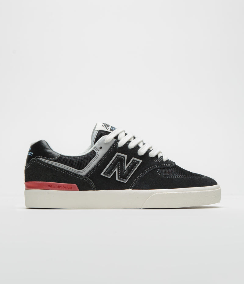 New Balance Numeric 574 Shoes in Black and White