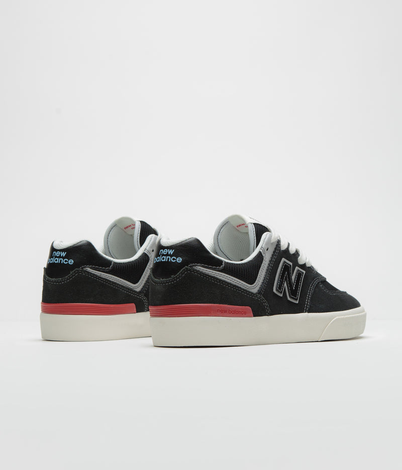 New Balance Numeric 574 Shoes in Black and White