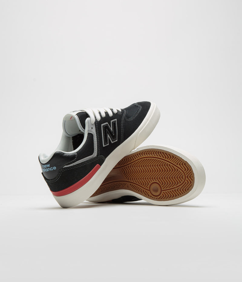 New Balance Numeric 574 Shoes in Black and White