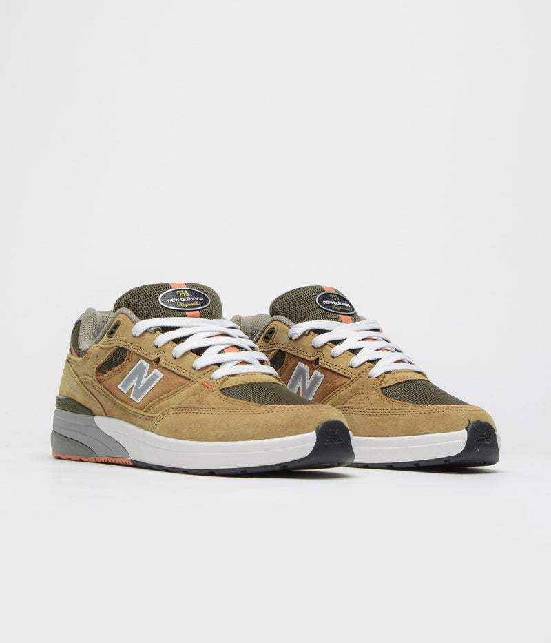 New Balance Numeric 933 Andrew Reynolds Shoes in Camel