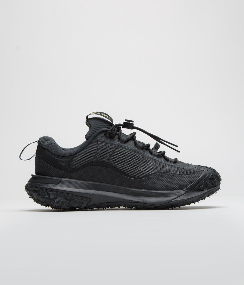 Nike ACG Mountain Fly 2 Low GTX Shoes in Dark Smoke Grey and Black and Black - Anthracite