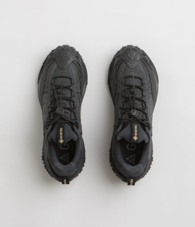 Nike ACG Mountain Fly 2 Low GTX Shoes in Dark Smoke Grey and Black and Black - Anthracite