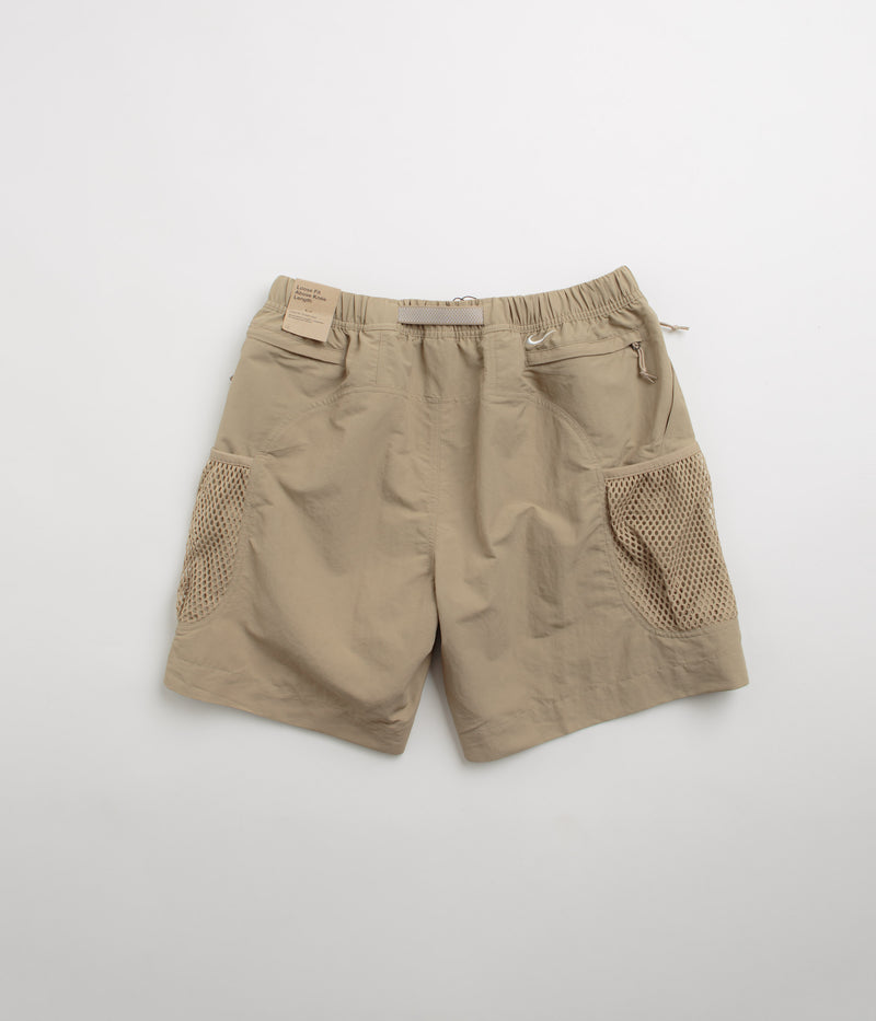 Nike ACG Snowgrass Cargo Shorts in Khaki and Light Iron Ore / Summit White