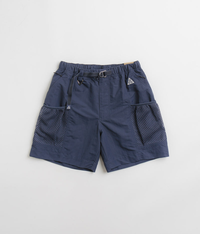 Nike ACG Snowgrass Cargo Shorts in Thunder Blue and Summit White