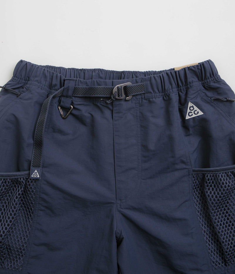Nike ACG Snowgrass Cargo Shorts in Thunder Blue and Summit White