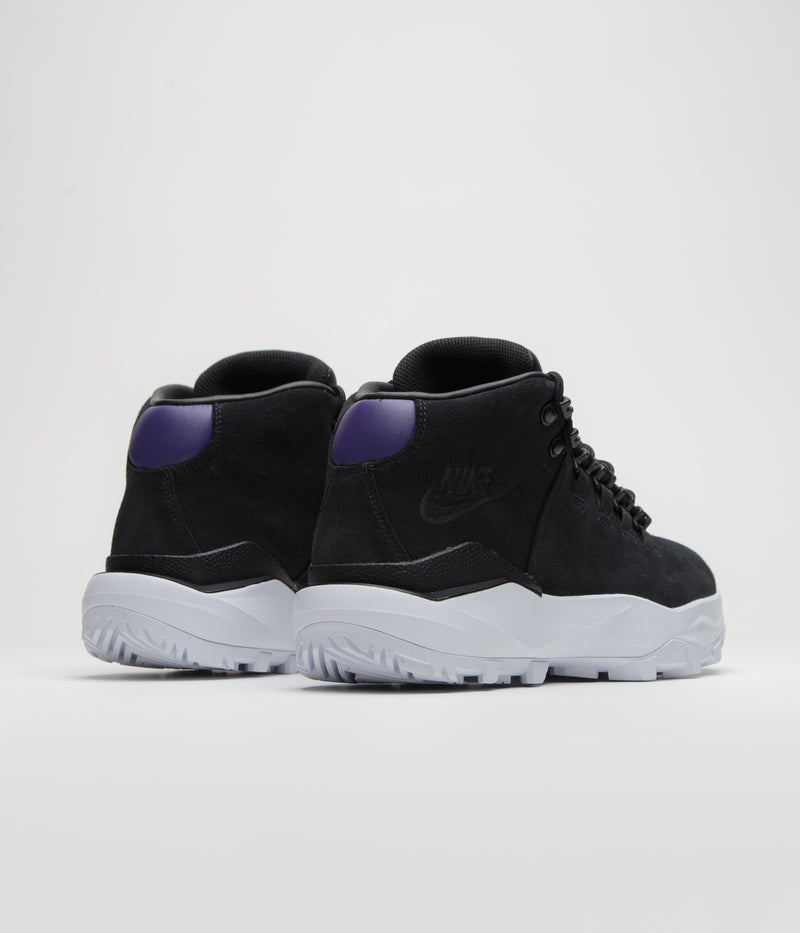 Nike Cygnal Shoes in Black and Court Purple and White - Black