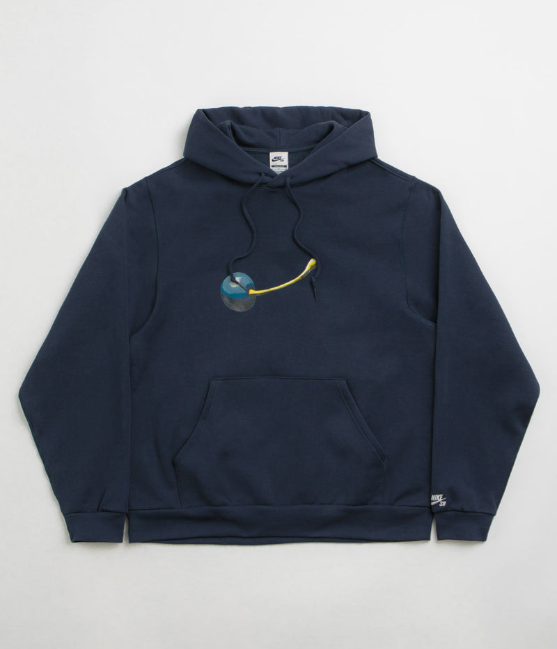 Nike SB Cherry Hoodie in Armory Navy and White