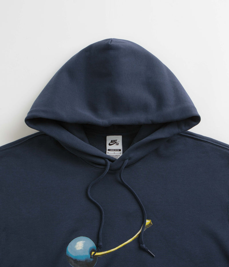 Nike SB Cherry Hoodie in Armory Navy and White