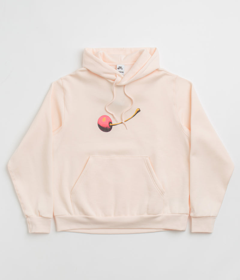Nike SB Cherry Hoodie in Guava Ice and White