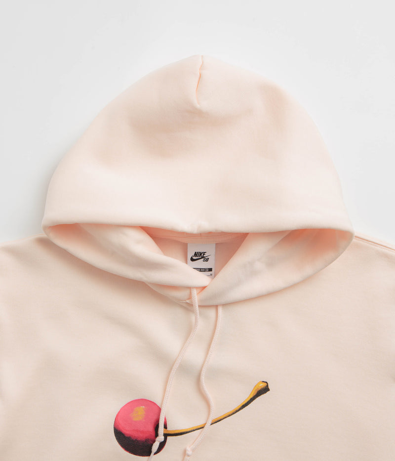 Nike SB Cherry Hoodie in Guava Ice and White