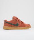 Nike SB Dunk Low Pro Shoes in Burnt Sunrise and Vintage Green