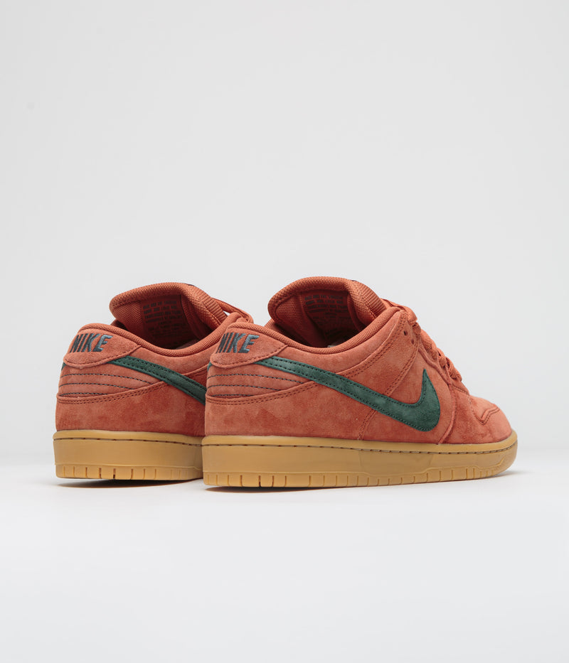 Nike SB Dunk Low Pro Shoes in Burnt Sunrise and Vintage Green