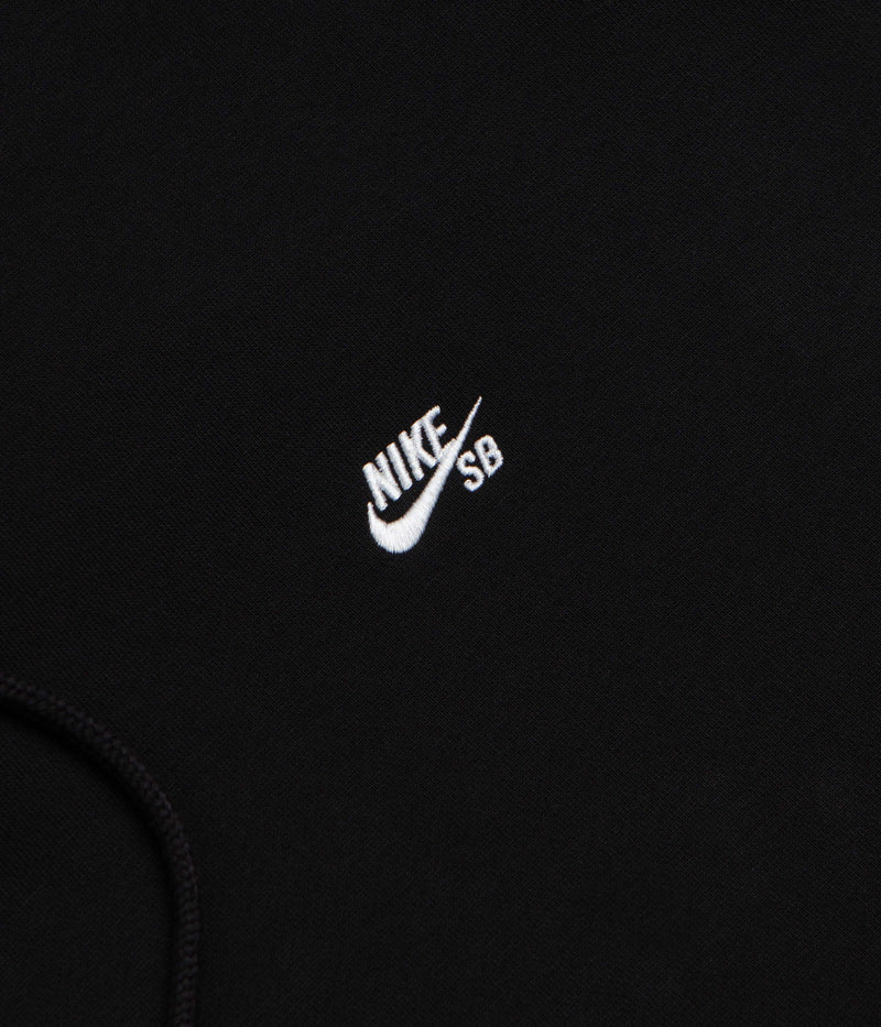 Nike SB Essential Small Logo Hoodie in Black and White