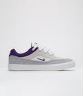 Nike SB Malor Shoes in Platinum Tint and Court Purple and Wolf Grey