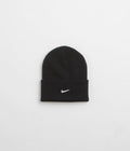 Nike Swoosh Peak Beanie in Black and White