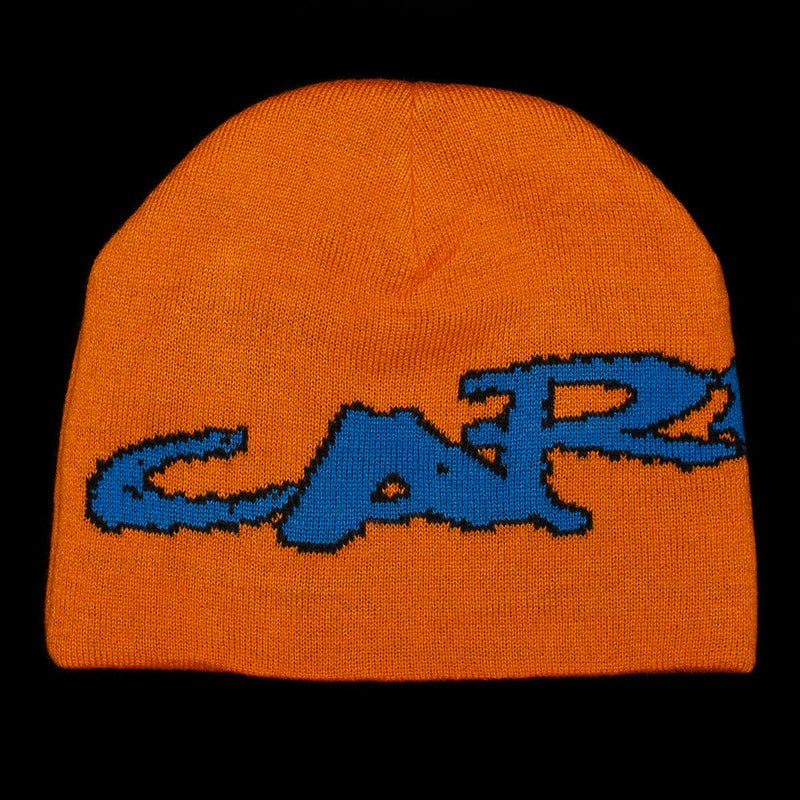Carpet Company | No Fold Beanie Color : Orange / Blue