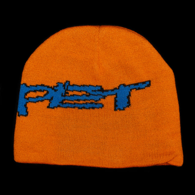 Carpet Company | No Fold Beanie Color : Orange / Blue