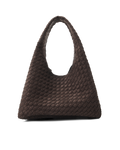 NOVIE SHOULDER BAG - DARK CACAO SUEDE-Handbags-Billini-Billini
