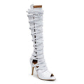Nyra - White Vegan Leather - Street Sole