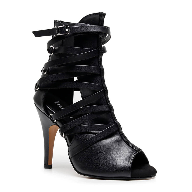Nyx - Black Vegan Leather - Street Sole