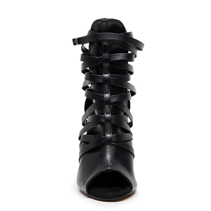 Nyx - Black Vegan Leather - Street Sole