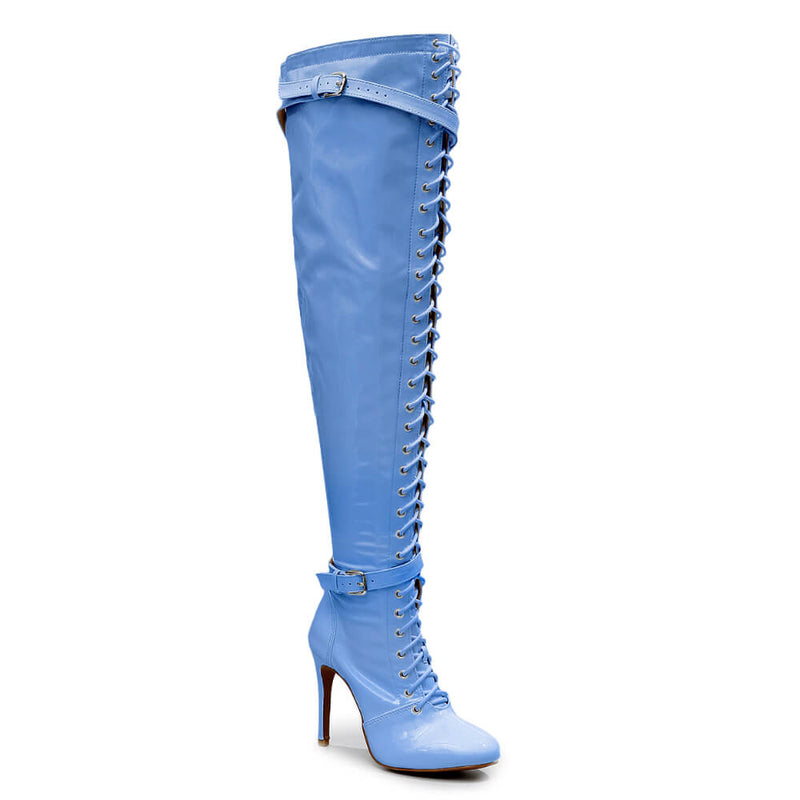 Omani Size Inclusive - Periwinkle - Street Sole - Thigh Variant Four