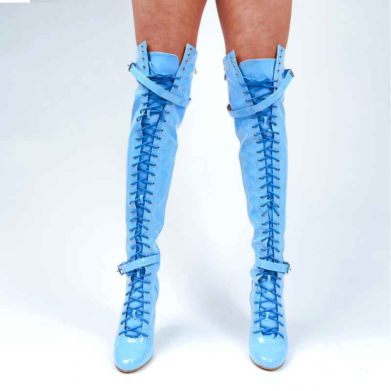 Omani Size Inclusive - Periwinkle - Street Sole - Thigh Variant One
