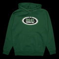 Real | Oval Hoodie Color : Dark Green / Black / White