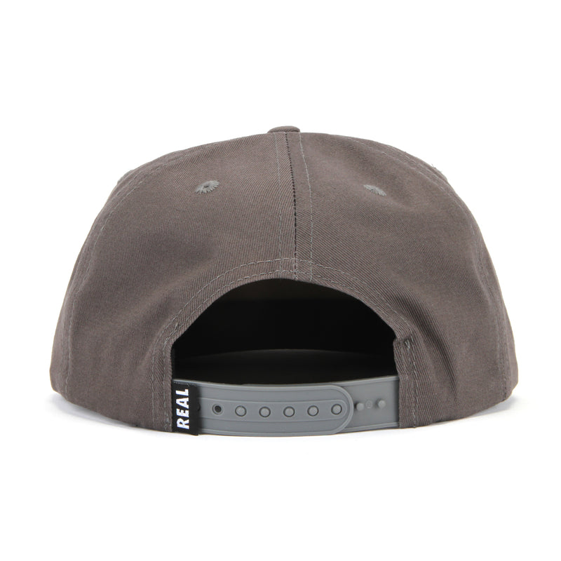 Real | Oval Snapback Hat Charcoal