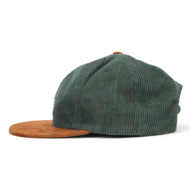 by Parra | Painters Script Corduroy 6 Panel Hat Color : Pine Green