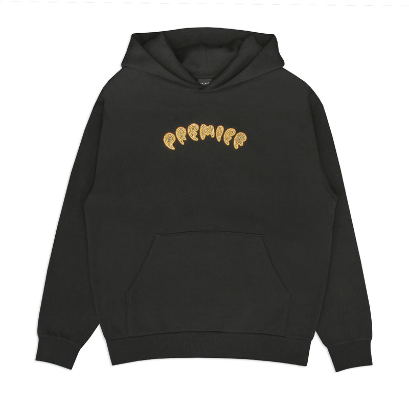 Premier | Paisley Hooded Sweatshirt Color : Black