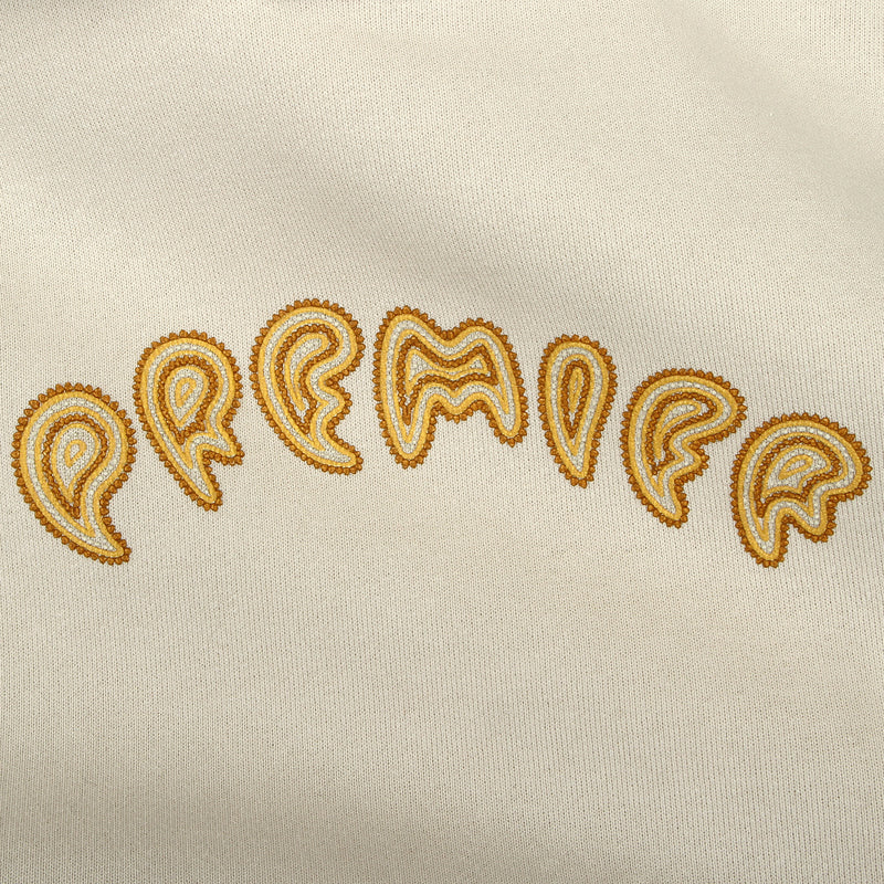 Premier | Paisley Hooded Sweatshirt Color : Ivory