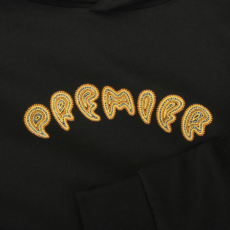 Premier | Paisley Hooded Sweatshirt Color : Black