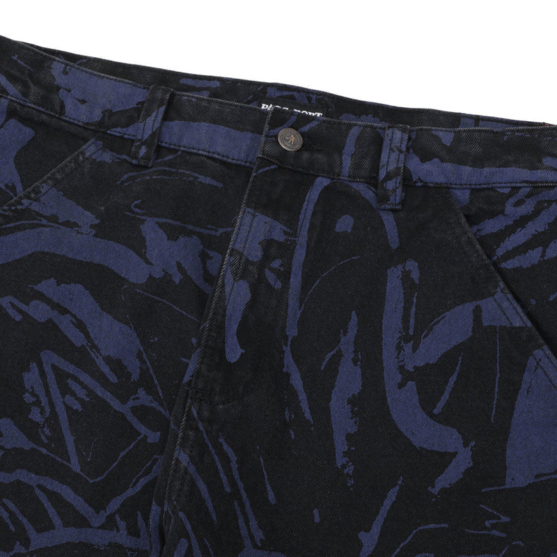 Passport Goes Around Workers Club Classic Jeans - Black/Navy