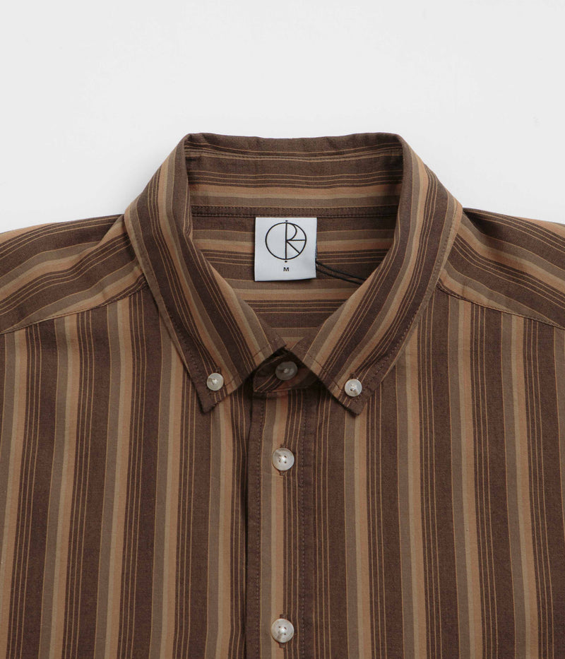 Polar Ben Shirt in Brown Stripes