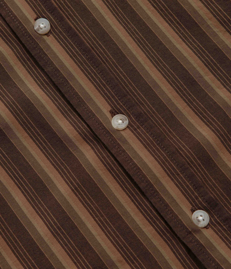 Polar Ben Shirt in Brown Stripes