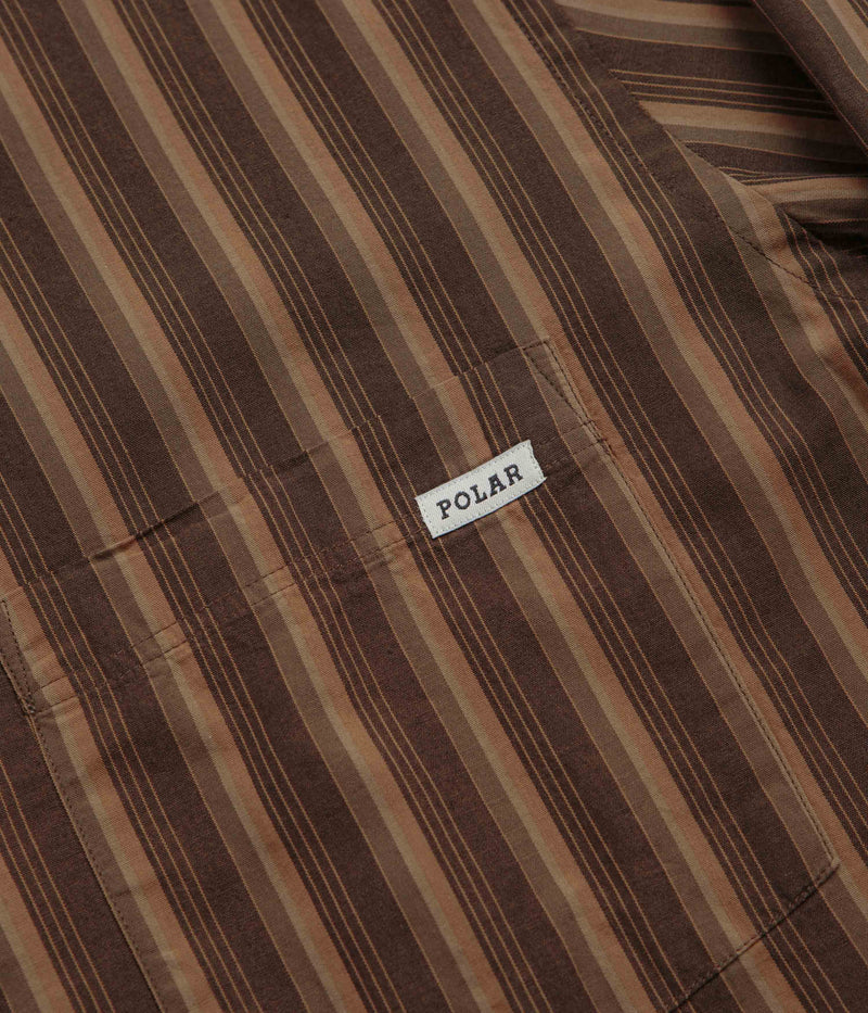 Polar Ben Shirt in Brown Stripes