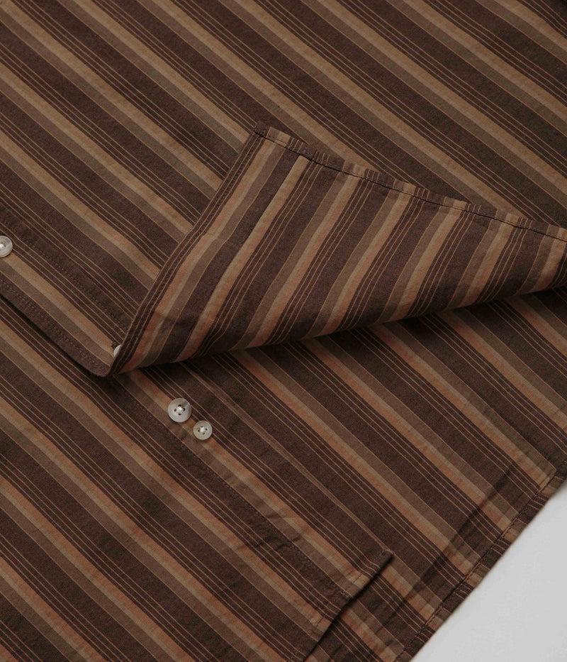 Polar Ben Shirt in Brown Stripes