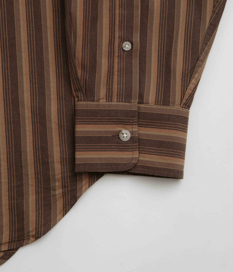 Polar Ben Shirt in Brown Stripes