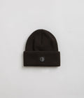 Polar Double Fold Merino Beanie in Brown