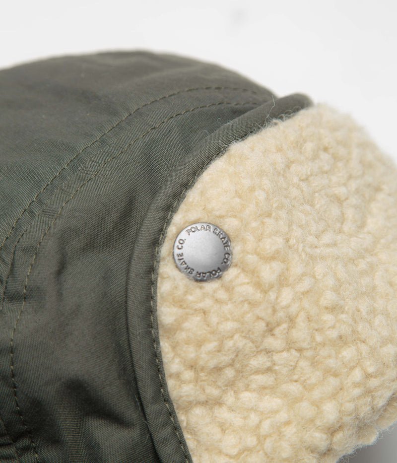 Polar Sherpa Vilde Flap Cap in Army Green