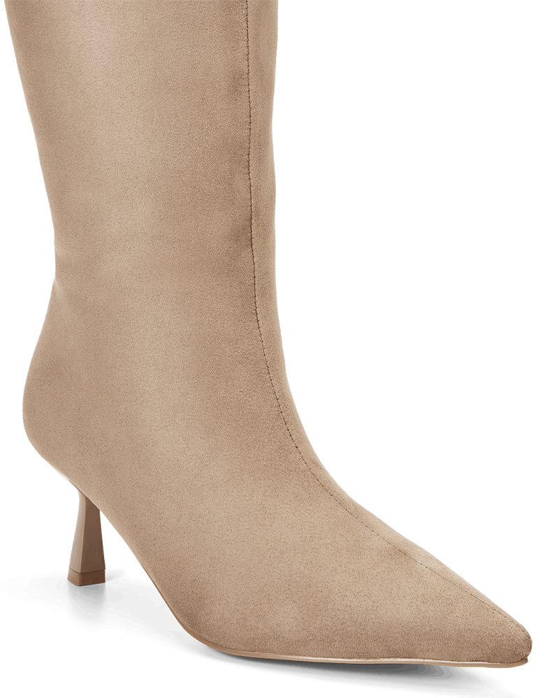 PORTIE CURVE - STONE SUEDE-Boots-Billini-Billini