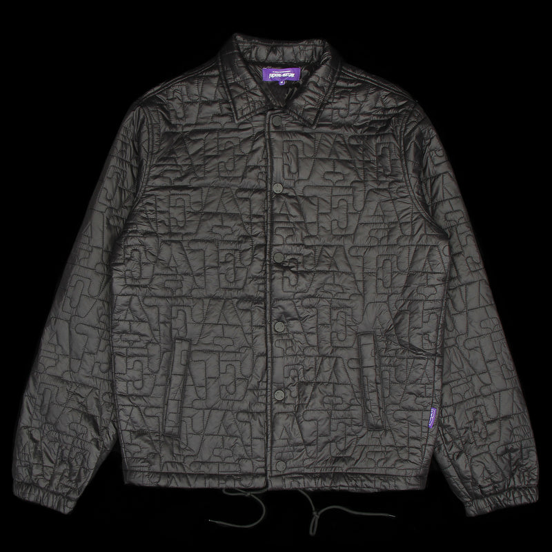 Fucking Awesome | Quilted Coaches Jacket Color : Black
