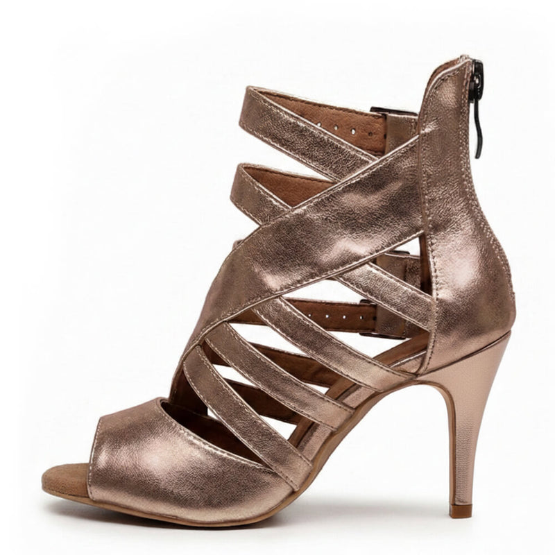 Rene - Gold Vegan Leather - Street Sole