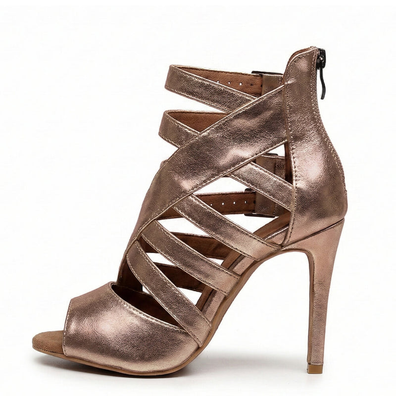 Rene - Gold Vegan Leather - Street Sole