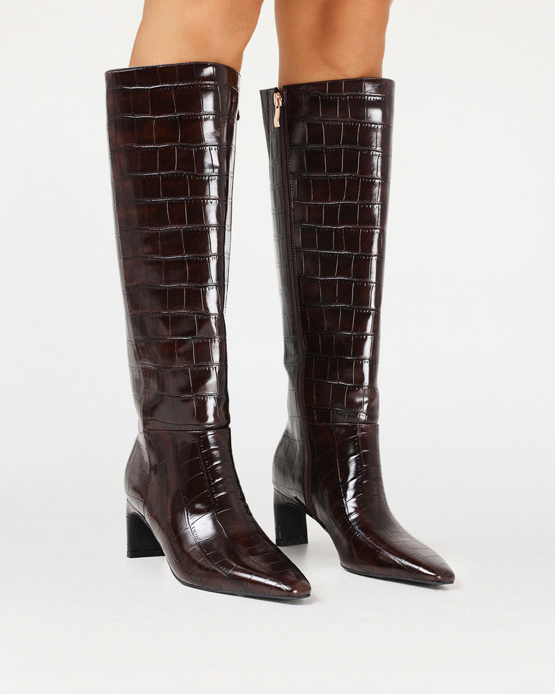 ROCKY - CHOCOLATE CROC-Boots-Billini-Billini