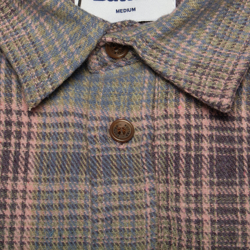Butter Goods | Rodent Flannel Shirt Color : Pink / Grey