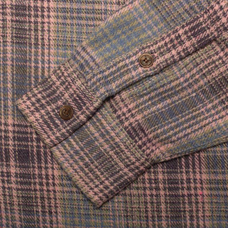 Butter Goods | Rodent Flannel Shirt Color : Pink / Grey