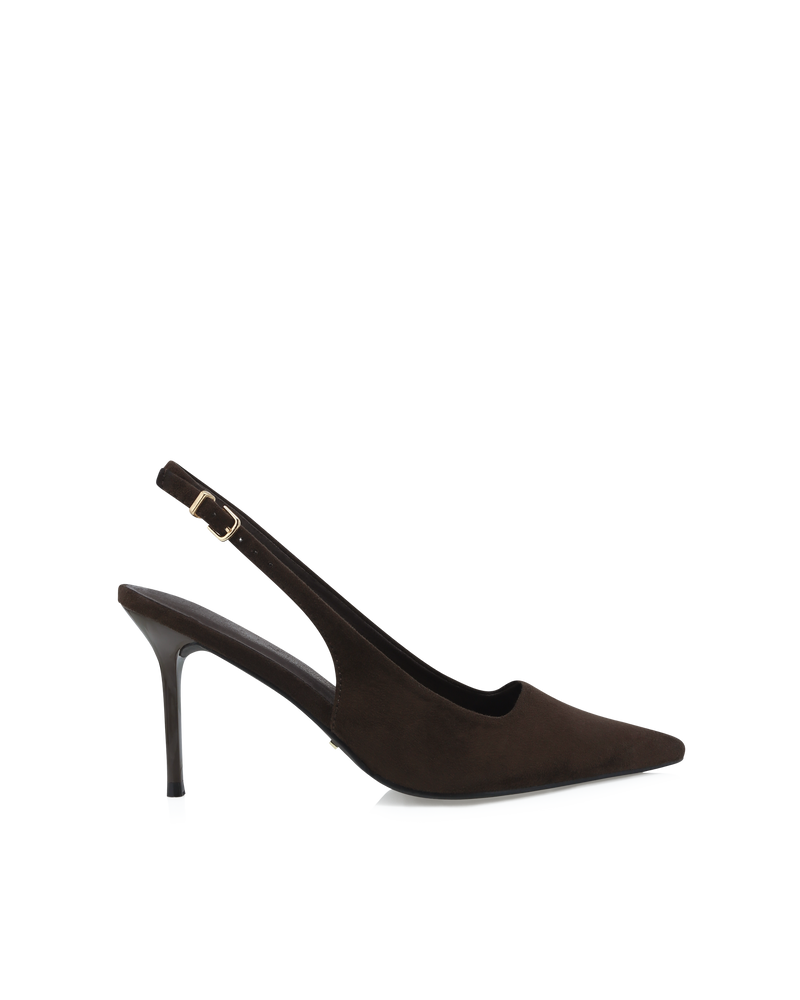 ROONEY - DARK CACAO SUEDE-PUMPS-Billini-Billini